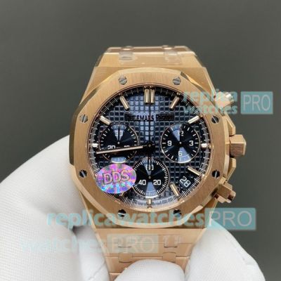Super Replica Audemars Piguet Royal Oak Offshore 26420 Rose Gold Blue Dial Watch 41mm 